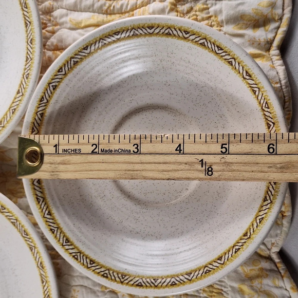 Lot of 5 Franciscan Hacienda Gold 6 1/2" Earthenware Bread / Dessert Plates  USA - Picture 3 of 4